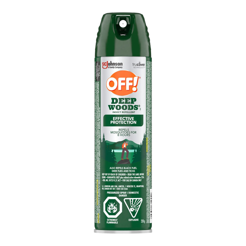 OFF! Deep Woods 8-Hour 25% DEET Bug Spray, 230-g S0