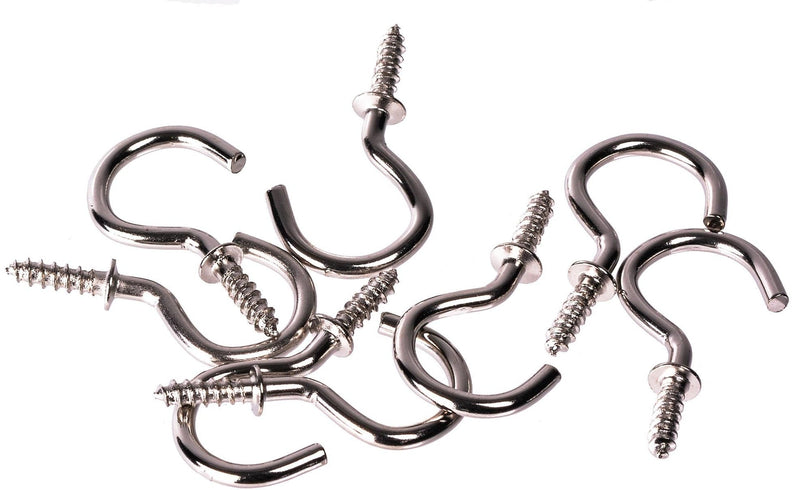 OOK Cup Hooks Set, Nickel, 7/8-in, 40-pk T0