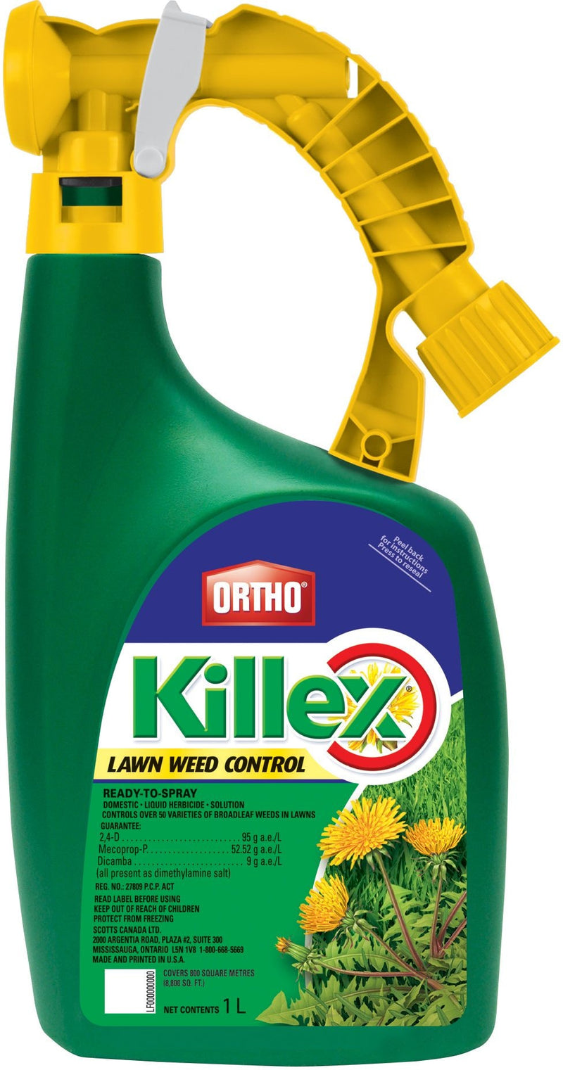 Ortho Killex Ready-to-Spray Lawn Weed Control/Killer, Herbicide, 1-L H2
