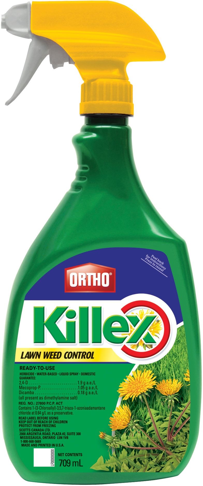 Ortho Killex Ready-to-Use Lawn Weed Control/Killer, Herbicide, 709-mL O8