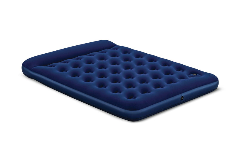 Outbound Queen Airbed with Built-In Manual Pump, PVC, Black S9