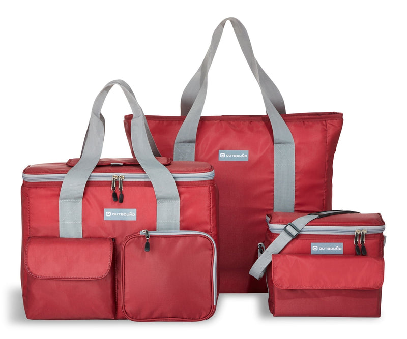Outbound Soft Cooler and Tote Combo, Red, 3-pk X4