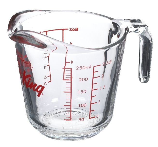 Oven Originals Glass Measuring Cup, 250-ml W2