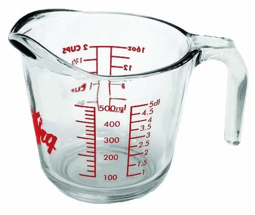 Oven Originals Glass Measuring Cup, 500-ml X1