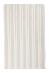 PADERNO All-Purpose Striped Cotton Kitchen Towels, Beige, 2-pk