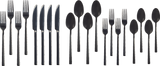 PADERNO Belvedere Stainless Steel Flatware Set, Serves 4, 20-pc, Black