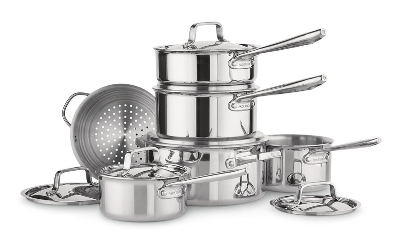 PADERNO Canadian Professional Clad Cookware Set, Oven Safe, 12-pc Y2