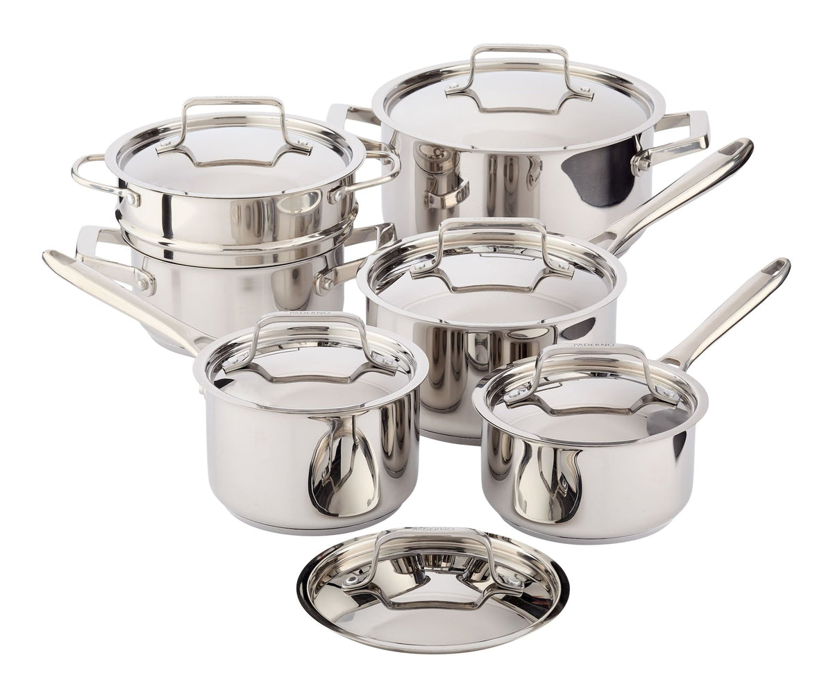 PADERNO Canadian Signature Stainless Steel Cookware Set, 12-pc