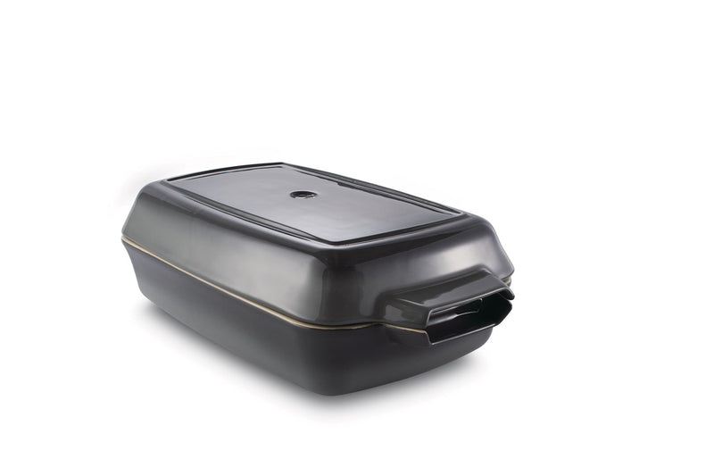 PADERNO Ceramic Roaster Set, Grey, 15 x 8.5-in, 2-pk E2