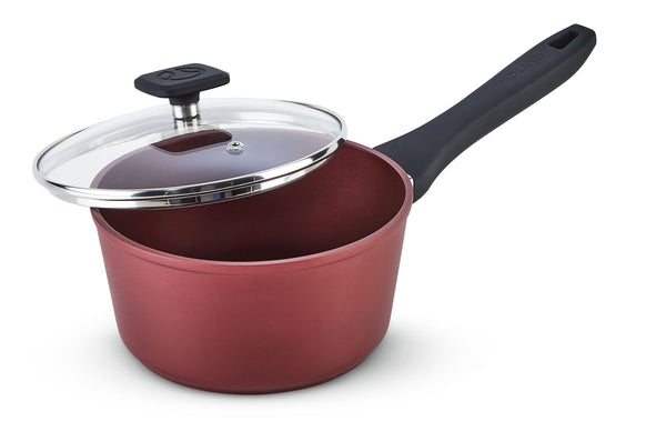 PADERNO Classic Saucepan, PFOA-Free, Non-Stick, Maroon U0