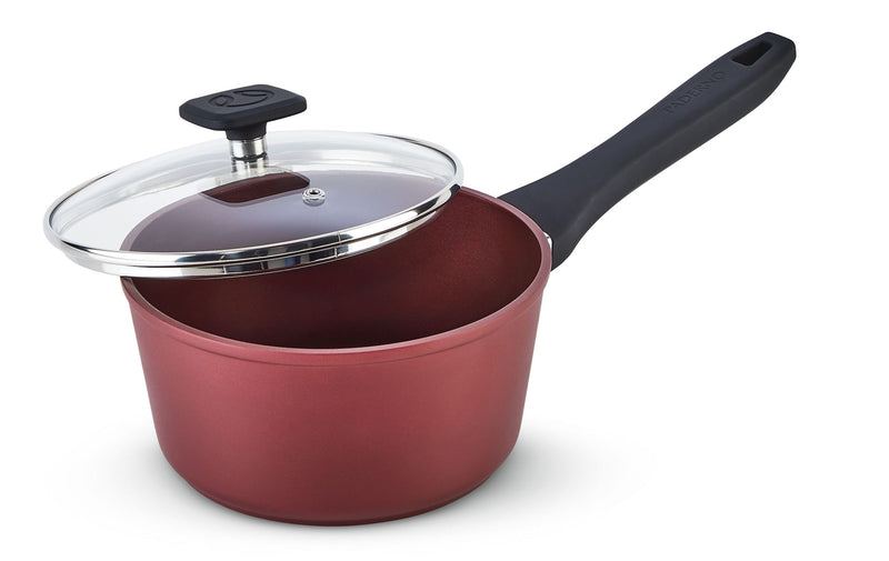 PADERNO Classic Saucepan, PFOA-Free, Non-Stick, Maroon U0