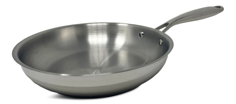 PADERNO Classic Stainless Steel Frying Pan, Dishwasher & Oven Safe, 9-in M2