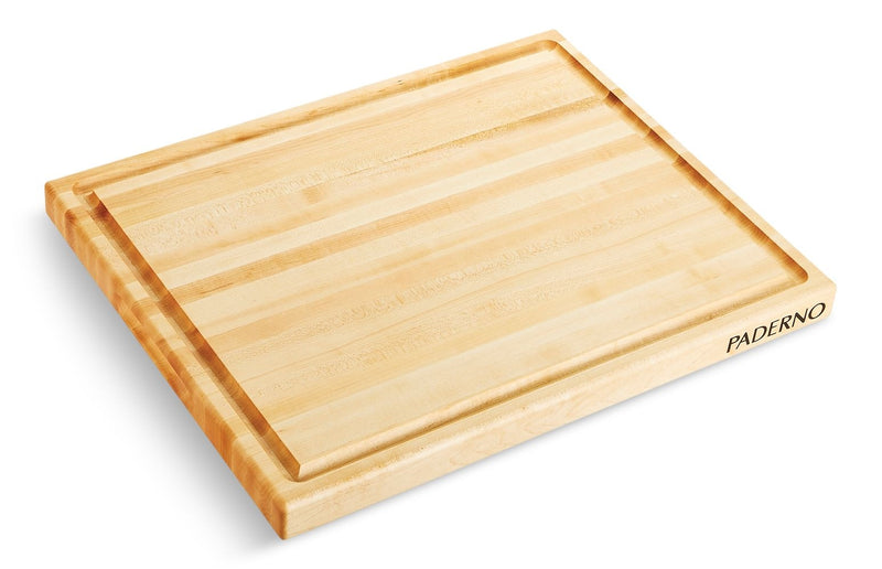 PADERNO Maple Hardwood Cutting Board, Grip Handles, 16 x 20-in L7