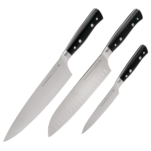 PADERNO Montgomery Stainless Steel Multi-Purpose Knife Set, 3-pc E4