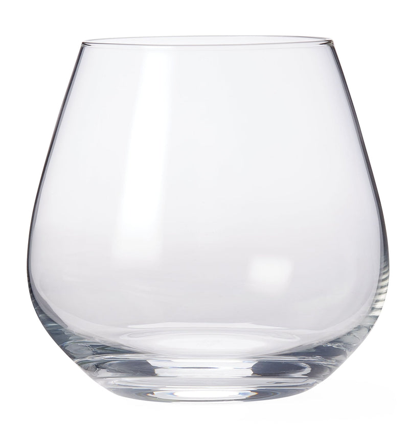 PADERNO Professional Afton Stemless Wine Glasses, Clear, 20.4-oz, 4-pk N4