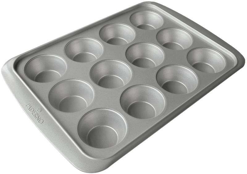 PADERNO Professional Non-Stick Muffin Tin, 12-Cup W0