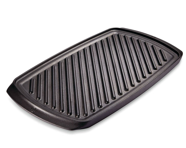 PADERNO Signature Cast Iron Reversible Grill & Griddle, BBQ & Oven Safe, Black, 20-in x 10-in D8