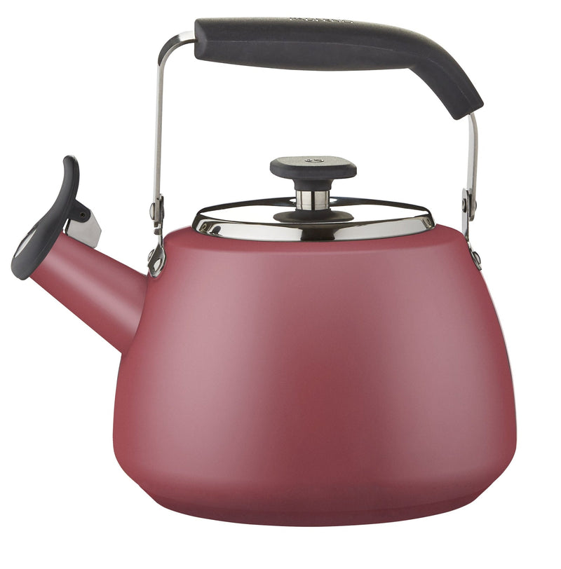 PADERNO Stainless Steel Stovetop Kettle, 1.9-L, Red K8