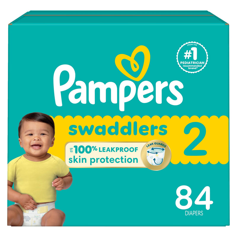 Pampers Swaddler Size 2 Leak-Free Baby Diapers, 84-pc B9