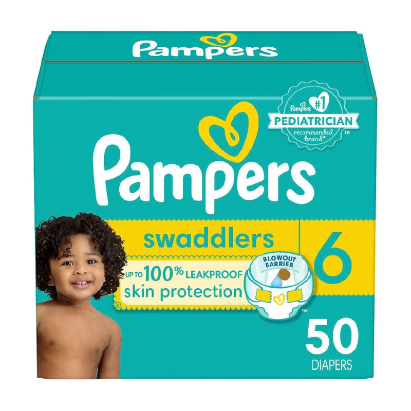 Pampers Swaddlers Size 6 Leak-Free Diapers, 50-pc T8