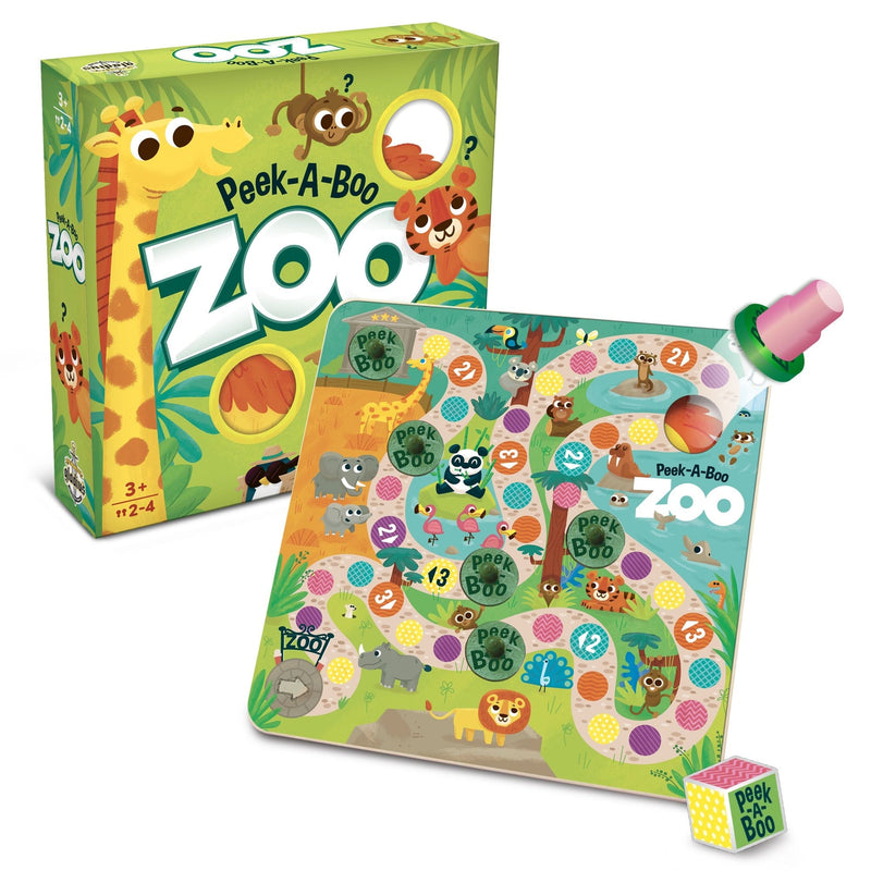 Peek-A-Boo Zoo Dice Rolling Animal Board Game, Ages 3+ T2