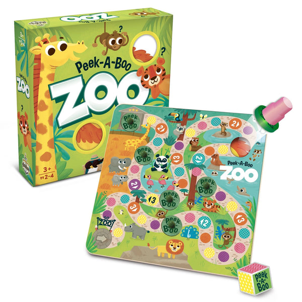 Peek-A-Boo Zoo Dice Rolling Animal Board Game, Ages 3+ E5