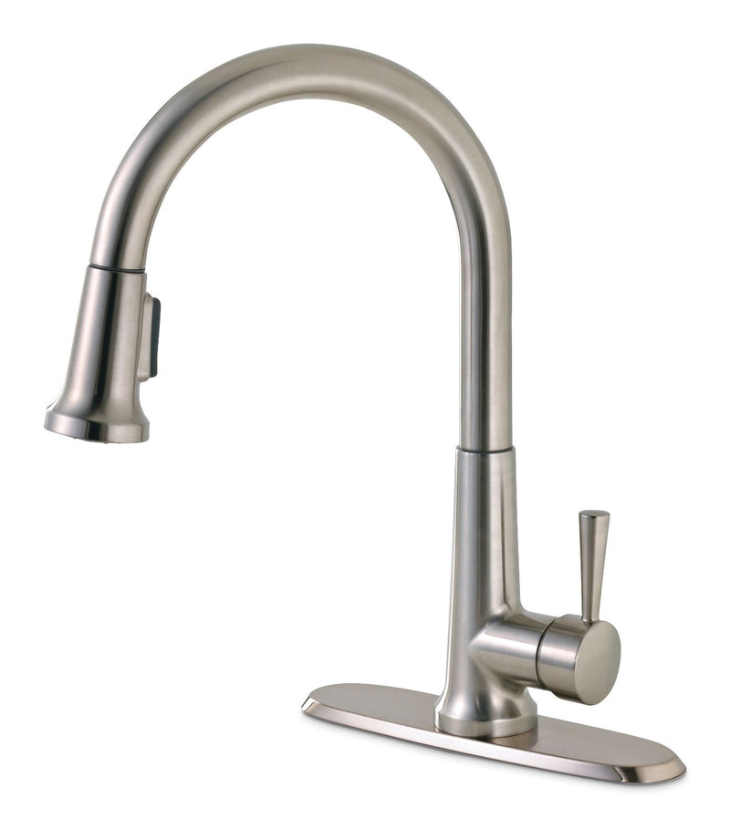 Peerless Single-Handle Pull-Down Kitchen Faucet, Brushed Nickel I0