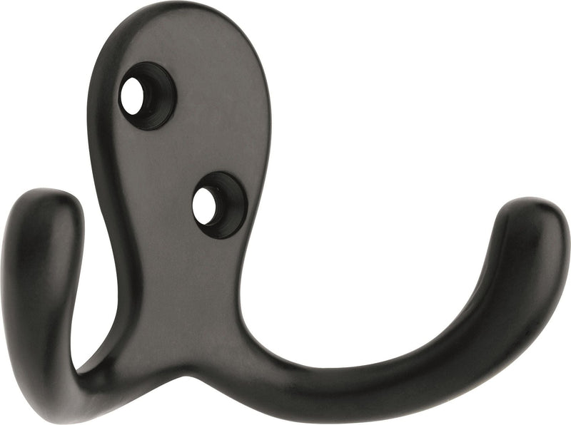 Peerless Stainless Steel Single Double Prong Robe Hooks, Assorted Colours, 4-pk Q8