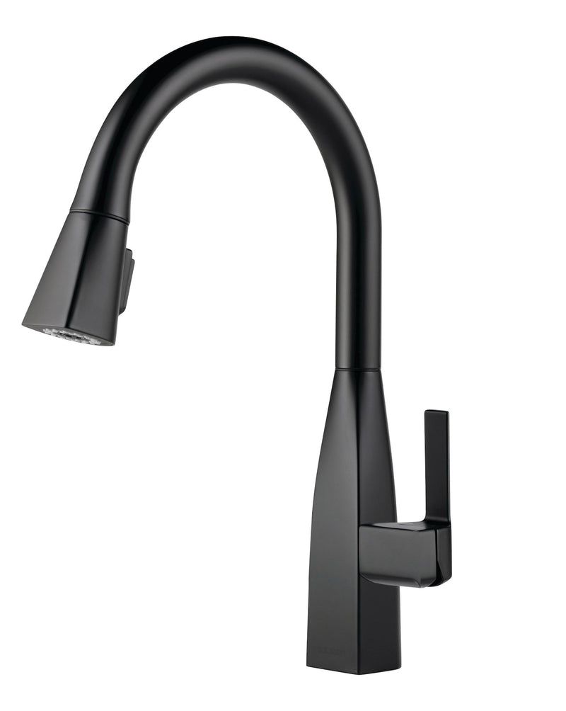 Peerless Xander Single-Handle Pull-Down Kitchen Faucet, Black D8