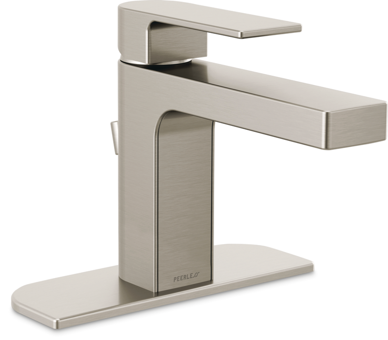Peerless Xander Single Handle Rigid Spout Single Hole Bathroom Sink Faucet WaterSense Certified, Brushed Nickel Z4