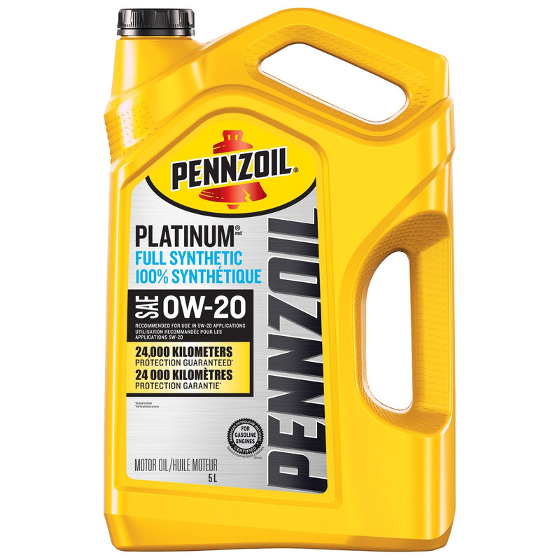 Pennzoil Platinum 0W20 Synthetic Engine/Motor Oil, 5-L D9
