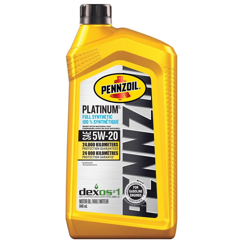 Pennzoil Platinum 5W20 Synthetic Engine/Motor Oil, 946-mL I8