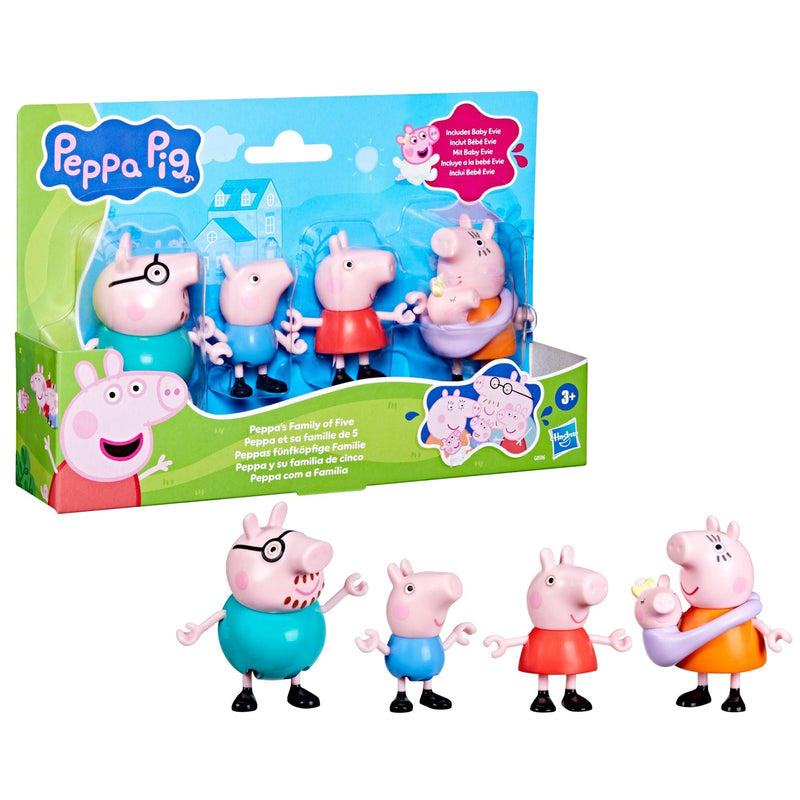 Peppa Pig & Family Figure Playset for Ages 3+, 4-pc N5