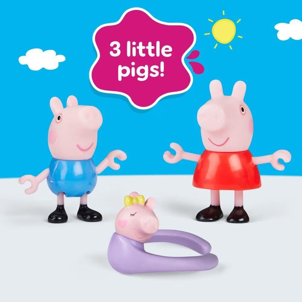 Peppa Pig & Family Figure Playset for Ages 3+, 4-pc