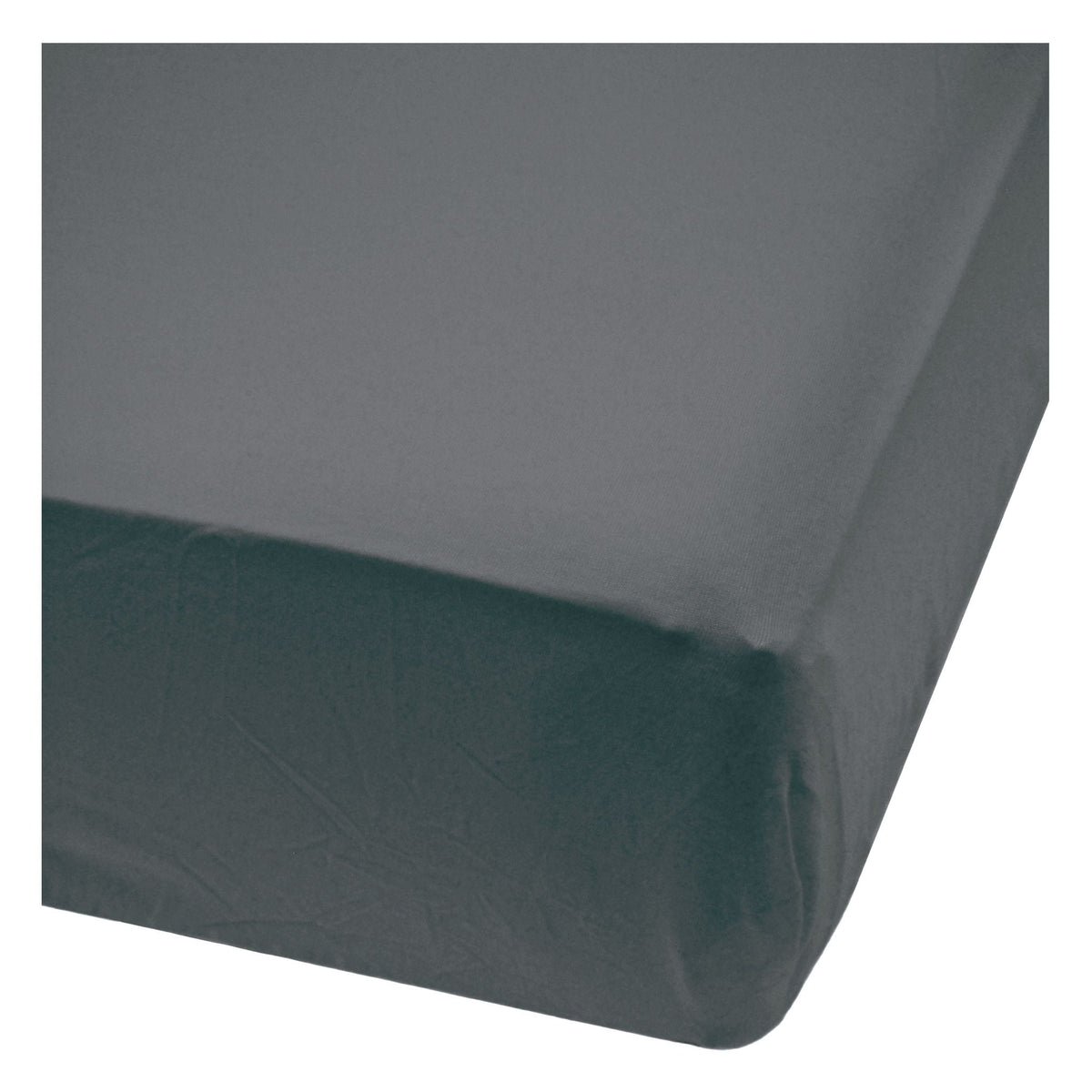Perlimpinpin Bamboo Baby Crib Fitted Sheets, Charcoal