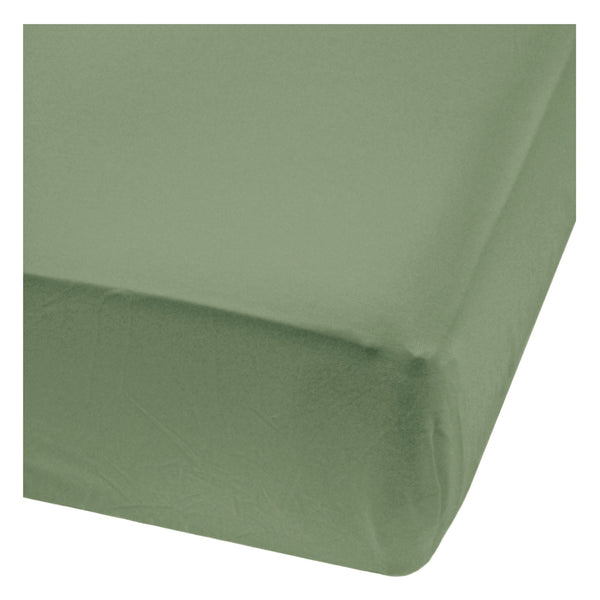 Perlimpinpin Bamboo Baby Crib Fitted Sheets, Hunter Green Y2