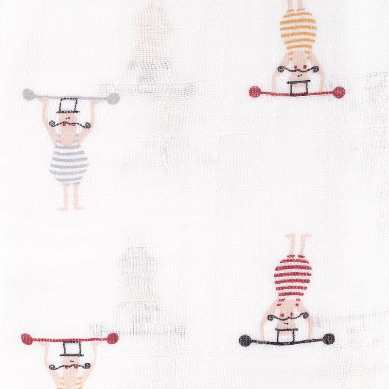Perlimpinpin Cotton Muslin Baby Swaddle Blanket, Circus Z1