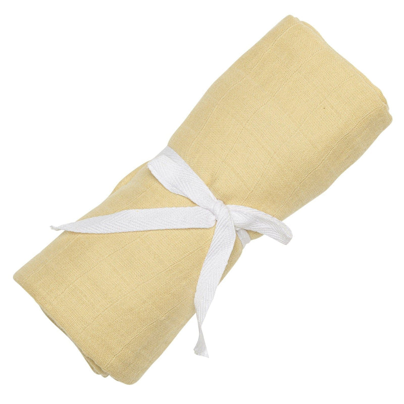 Perlimpinpin Cotton Muslin Baby Swaddle Blanket, Lemon Q4
