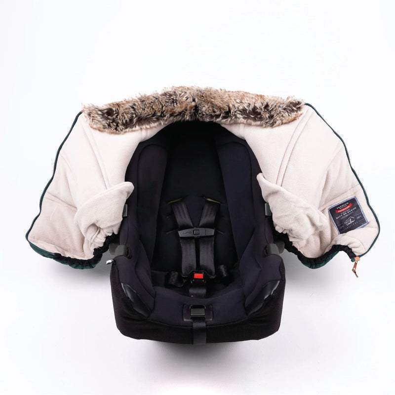 Petit Coulou Winter Baby Car Seat Cover, Sherpa Collection (-30°C to 5°C), Jasper Q9