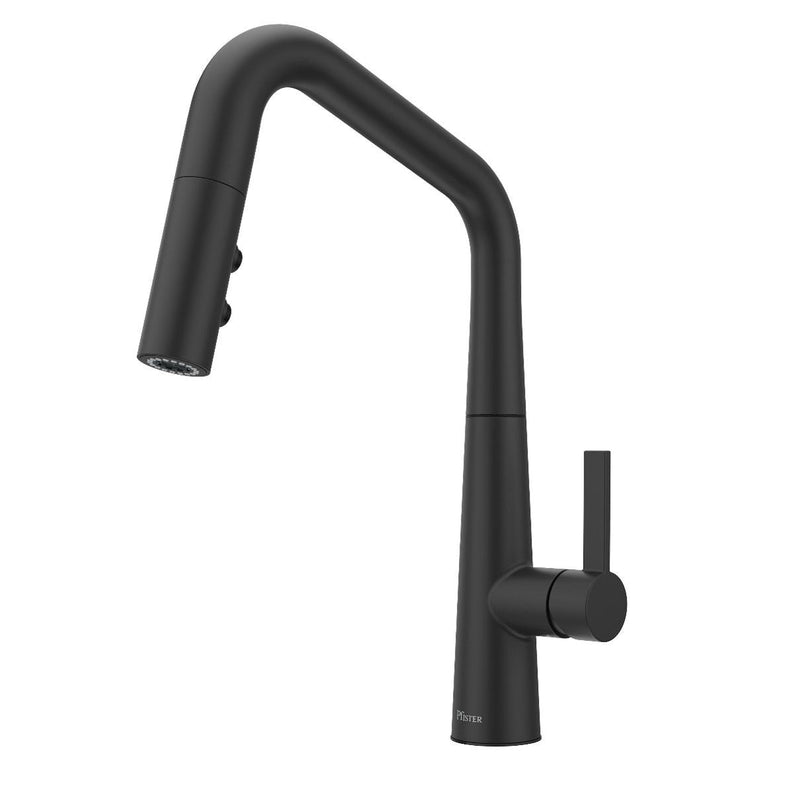 Pfister Buxton Pull-Down Kitchen Faucet, Matte Black Q1