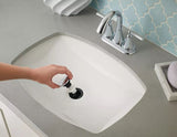 Pfister Matlock Single Handle High Arc Single Hole 4-in Centreset Bathroom Sink Faucet, Push & Seal Drain, Matte Black