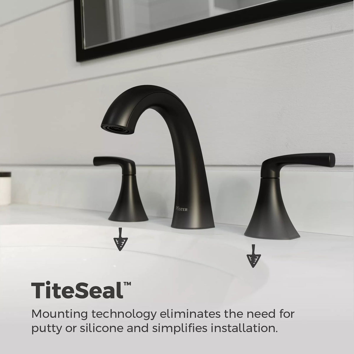 Pfister Rancho 8-in Widespread Bath Faucet, Matte Black