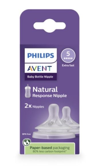 Philips Avent Response Nipple Flow 5 for 6M+, 2-pk S7