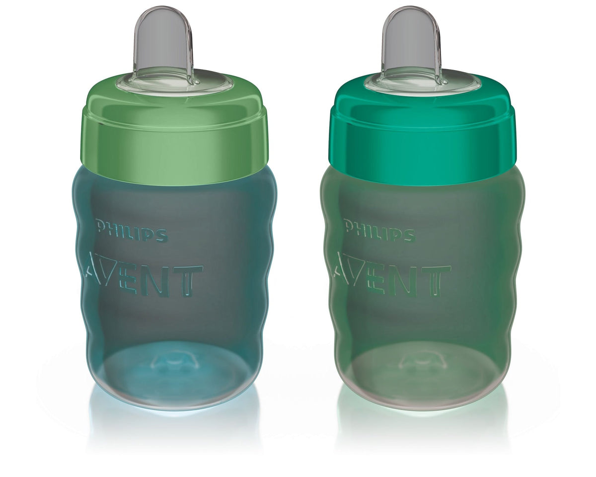 Philips Avent Soft Sippy Cup, Blue/Green, 2-pk