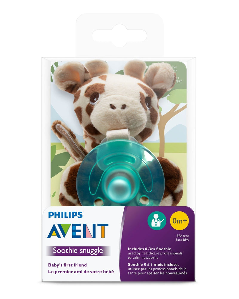 Philips Avent Soothie Snuggle Pacifier, Giraffe, Ages 0-3m E3