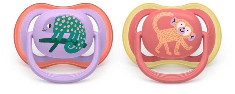 Philips Avent Ultra Air Pacifier 18m+, Chameleon, 2-pk K7
