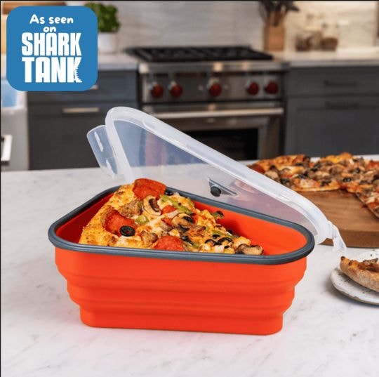 Pizza Pack Reusable Pizza Storage Container with 5 Microwavable Serving Trays T5
