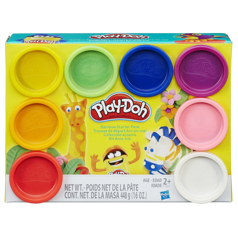 Play-Doh Rainbow 8 Colour Starter Pack Molding Material For Toddlers & Kids, Ages 2+ E9