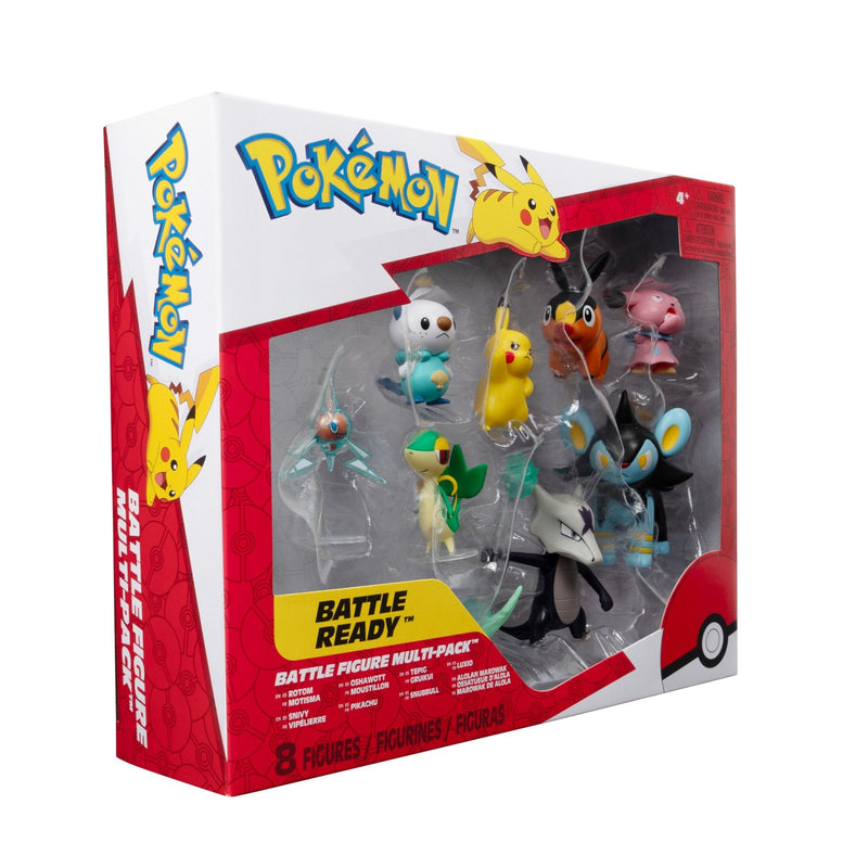 Pokémon Battle Ready Battle Figure Multi-Pack, 8 Figures E0