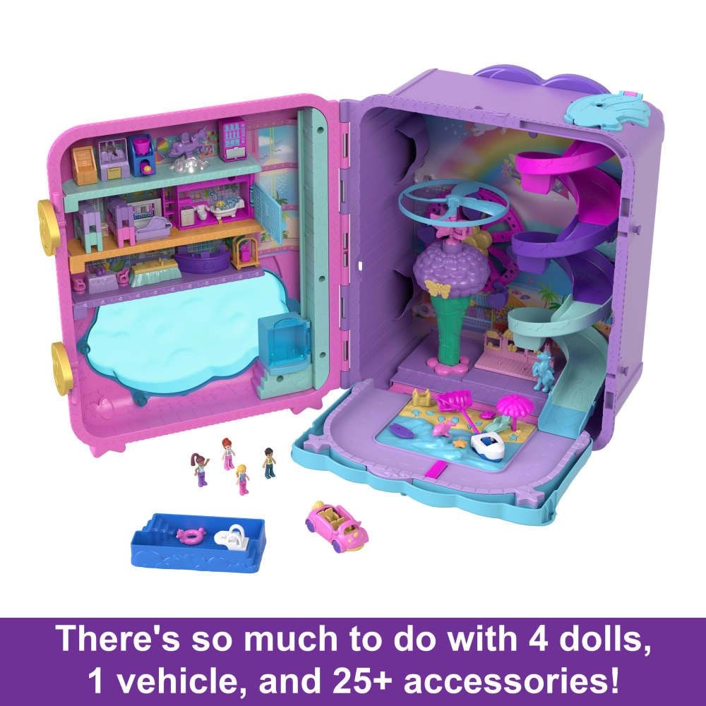 Polly Pocket Pollyville Resort Roll Away